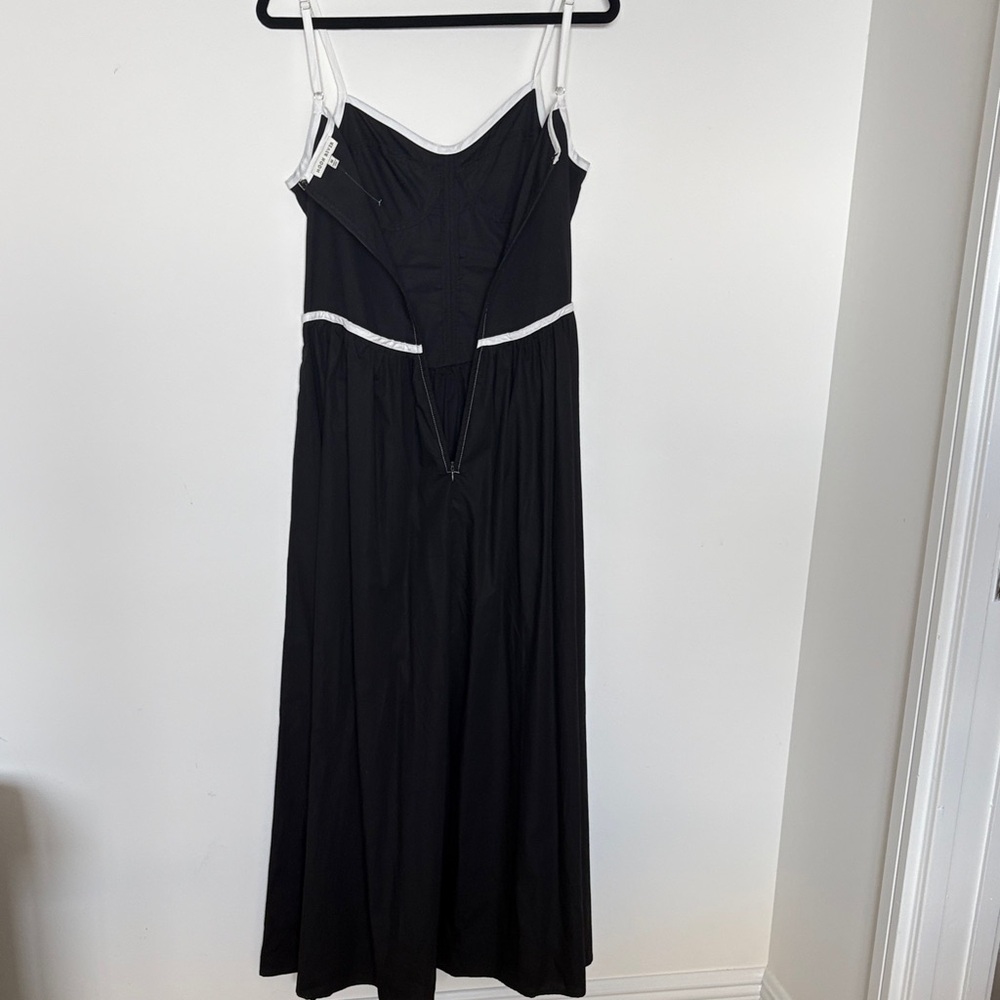 Moon River Black and White Maxi Dress - Picture 3 of 5